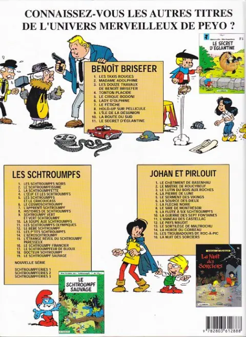 Verso de l'album Benoît Brisefer Tome 1 Les taxis rouges