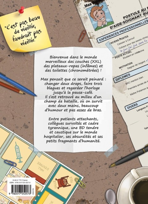 Verso de l'album Vie de Carabin Tome 5 Le médecin au pays des aides-soignants