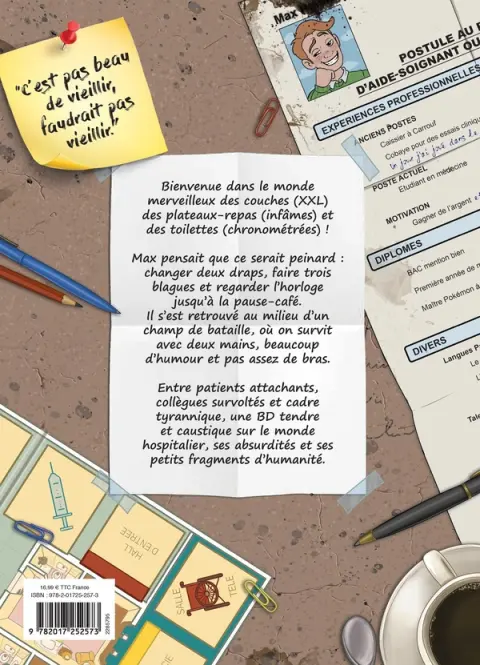 Verso de l'album Vie de Carabin Tome 5 Le médecin au pays des aides-soignants