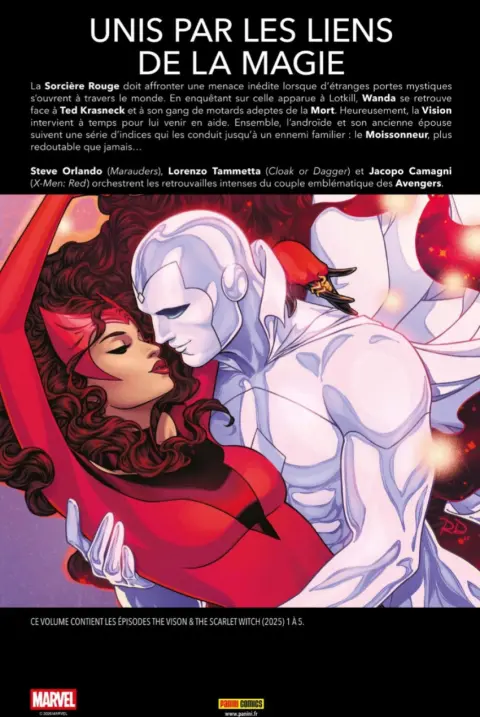 Verso de l'album La vision & la Sorcière Rouge : La folie du moissonneur