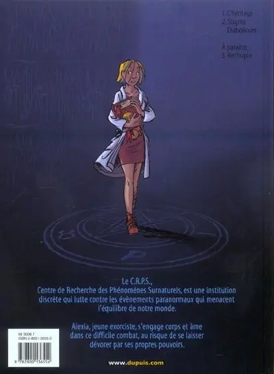 Verso de l'album Les Démons d'Alexia Tome 2 Stigma Diabolicum