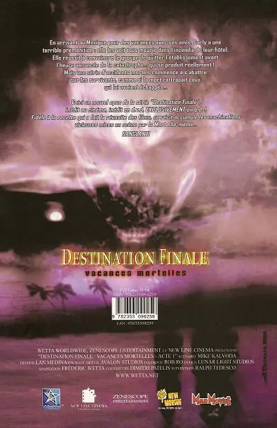 Verso de l'album Destination finale Acte I