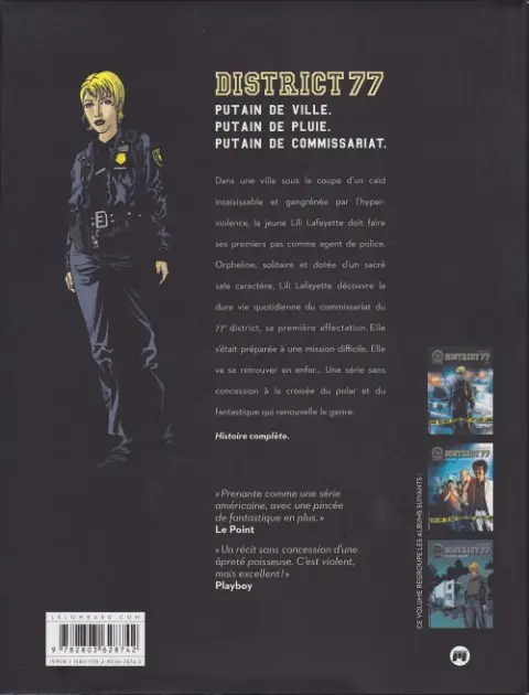 Verso de l'album District 77