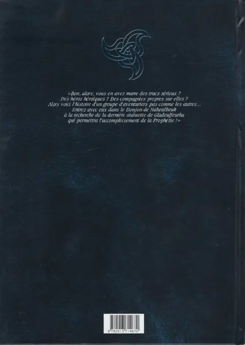Verso de l'album Le Donjon de Naheulbeuk Tome 1 Première saison, partie 1