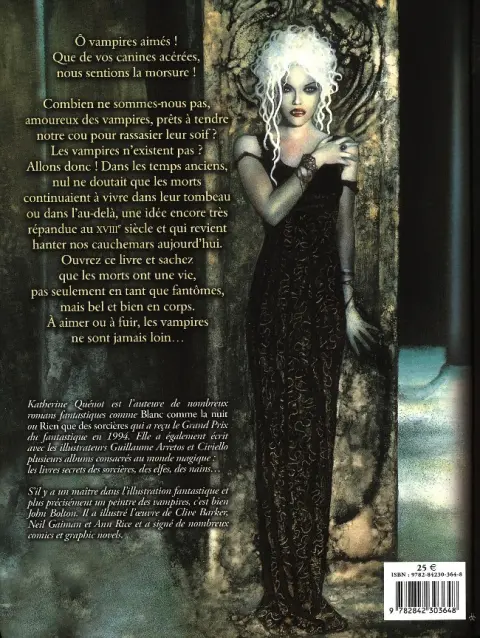 Verso de l'album L'Encyclopédie amoureuse des vampires