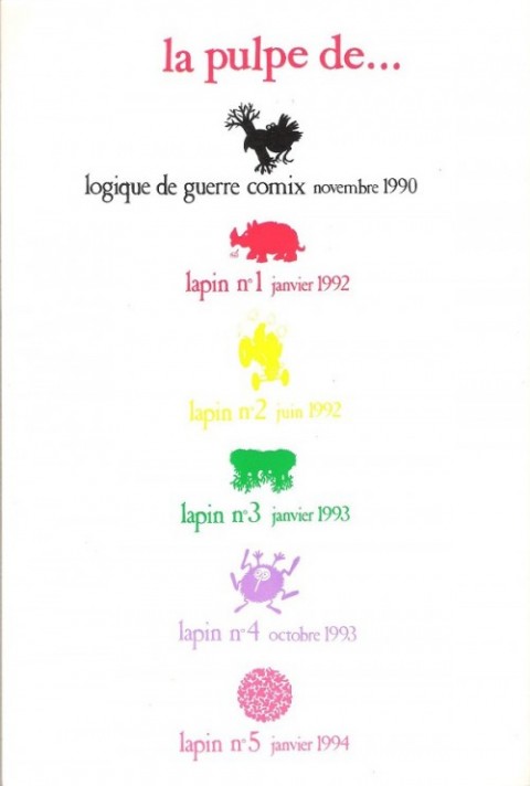 Verso de l'album Lapin Le pâté de Lapin