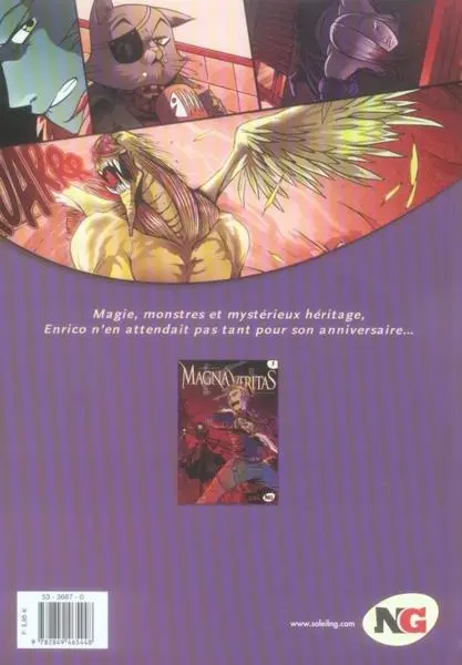 Verso de l'album Magna veritas Tome 1 Solstice d'hiver