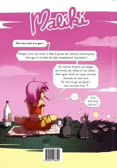 Verso de l'album Maliki Tome 1 Broie la vie en rose
