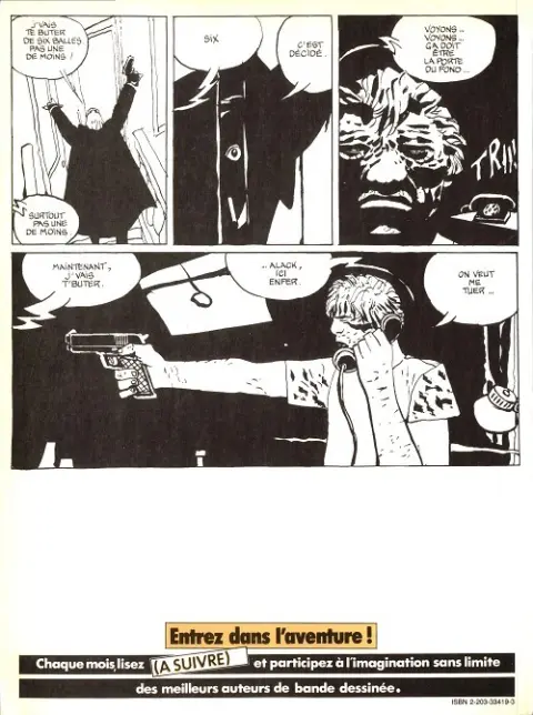 Verso de l'album Alack Sinner Tome 3 Rencontres