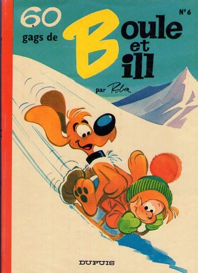 Couverture de l'album Boule et Bill N° 6 60 gags de Boule et Bill