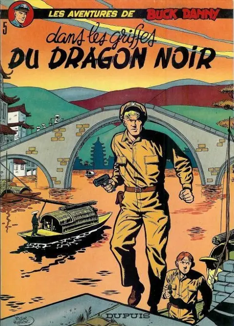 Couverture de l'album Buck Danny Tome 5 Dans les griffes du Dragon Noir