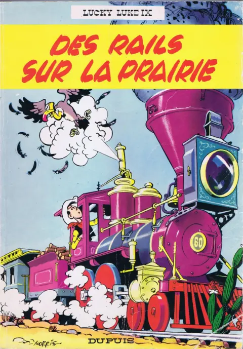 Couverture de l'album Lucky Luke Tome 9 Des rails sur la prairie
