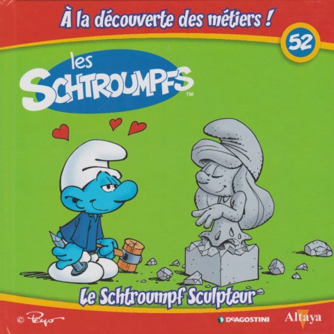 Couverture de l'album Les schtroumpfs - À la découverte des métiers ! 52 Le Schtroumpf Sculpteur