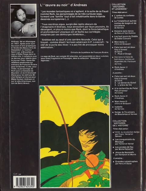 Verso de l'album Rork Tome 1 Fragments