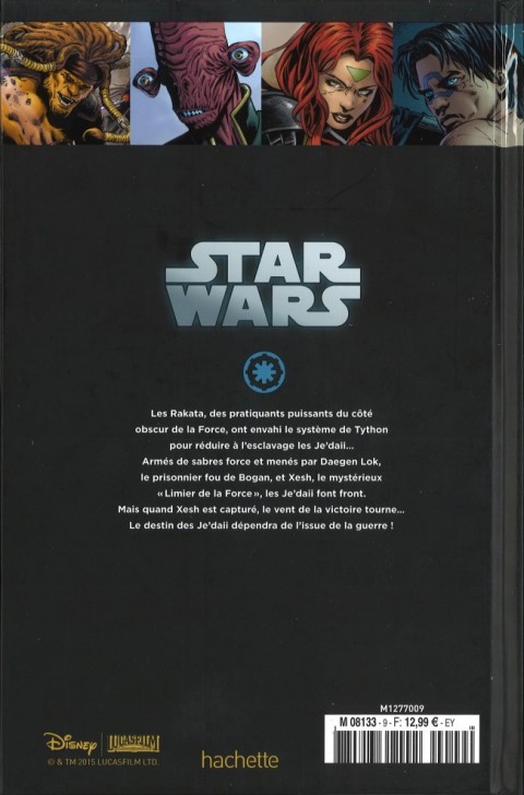 Verso de l'album Star Wars - Légendes - La Collection Tome 9 La Genèse des Jedi - III. La guerre de la Force