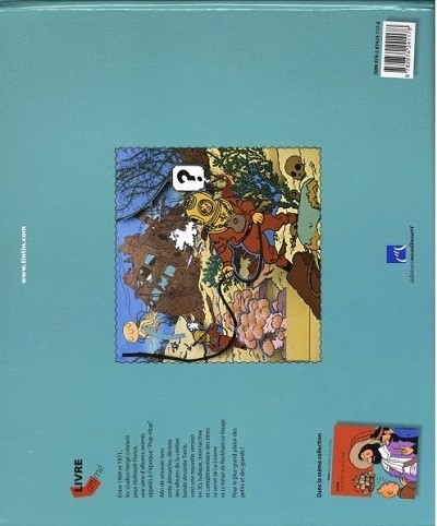 Verso de l'album Tintin Tintin & le Trésor de Rackham le Rouge