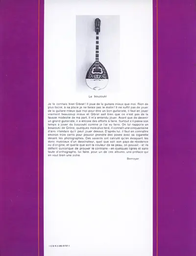 Verso de l'album Visions fûtées