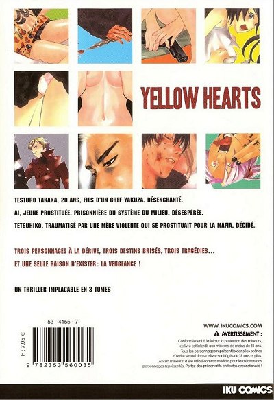 Verso de l'album Yellow hearts 2