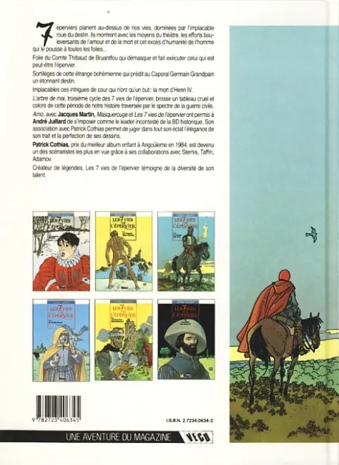 Verso de l'album Les 7 Vies de l'Épervier Tome 3 L'arbre de mai