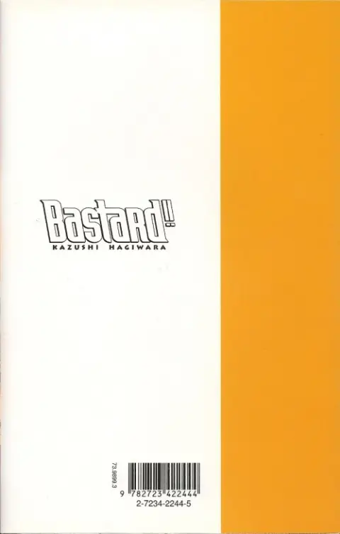 Verso de l'album Bastard !! 3 L'adolescent