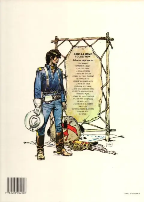 Verso de l'album Blueberry Tome 3 L'aigle solitaire