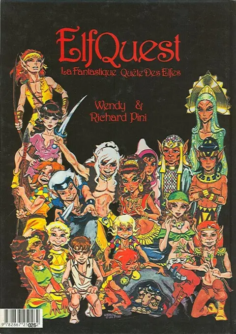 Verso de l'album ElfQuest - La Fantastique quête des elfes Tome 2 Attaque au pays sans larmes