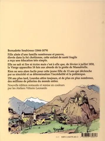 Verso de l'album L'Étrange destin de Bernadette Tome 1 Bernadette de lourdes