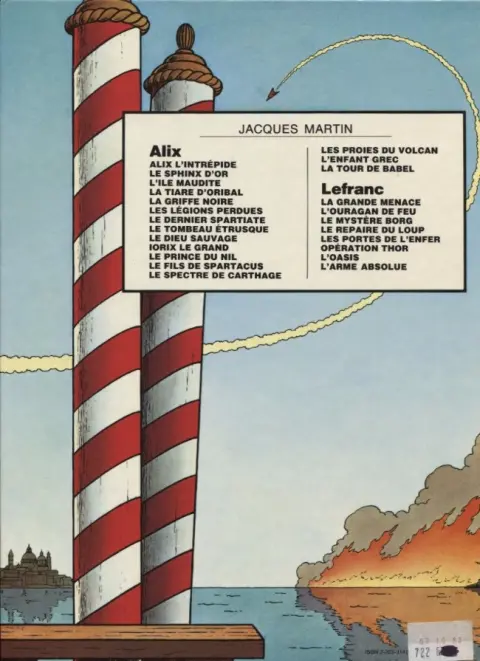 Verso de l'album Lefranc Tome 4 Le repaire du loup
