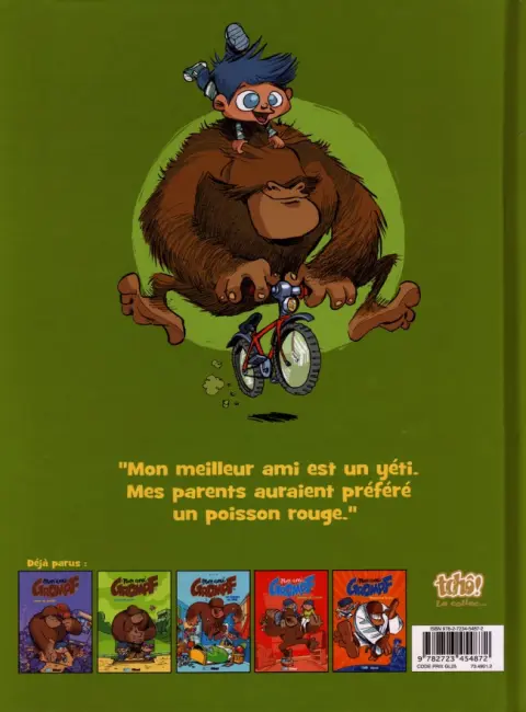 Verso de l'album Mon ami Grompf Tome 1 Yéti de compagnie
