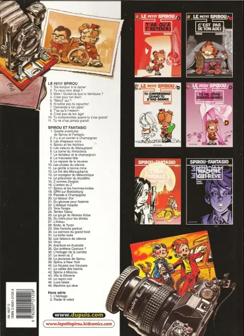 Verso de l'album Le Petit Spirou Tome 5 Merci qui ?