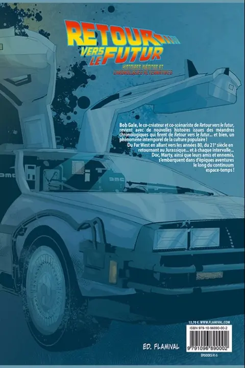Verso de l'album Retour vers le Futur Tome 1 Histoires inédites et chronologies alternatives