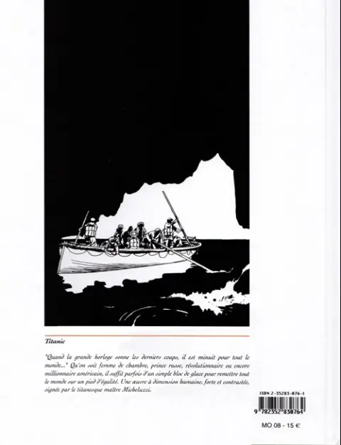 Verso de l'album Titanic