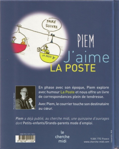 Verso de l'album J'aime la poste