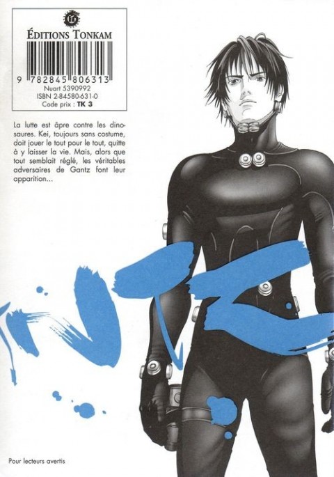 Verso de l'album Gantz 14