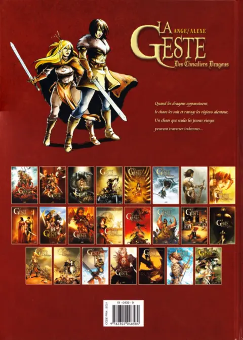 Verso de l'album La Geste des Chevaliers Dragons Tome 22 La Porte du Nord