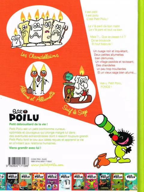 Verso de l'album Petit Poilu Tome 21 Chandelle-sur-Trouille
