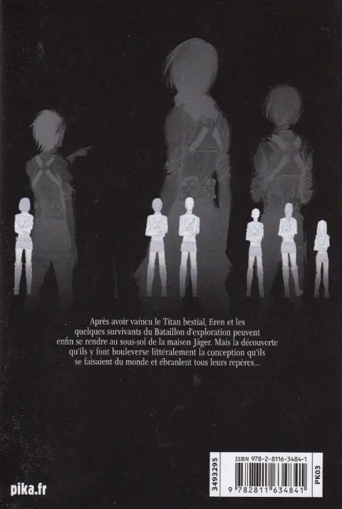 Verso de l'album L'Attaque des Titans 22