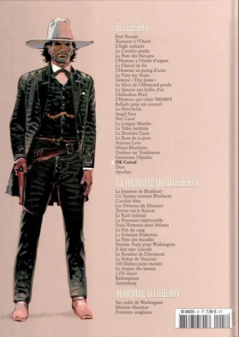 Verso de l'album Blueberry La Collection Tome 27 OK Corral
