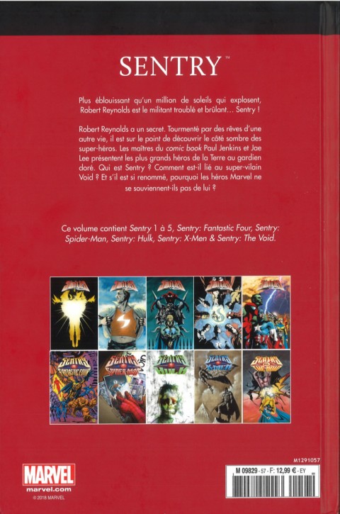 Verso de l'album Le meilleur des Super-Héros Marvel Tome 57 Sentry