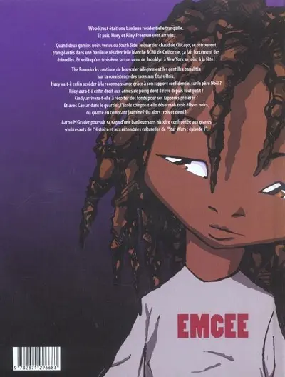 Verso de l'album The Boondocks Tome 3 Je suis presque sûr que Moïse ne portait pas de flingue