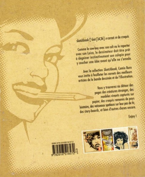 Verso de l'album Sketchbook - Comix Buro Sketchbook Ned