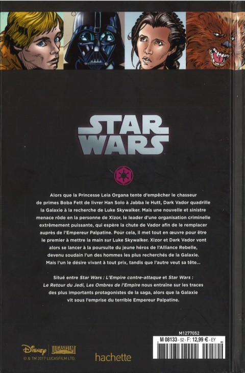 Verso de l'album Star Wars - Légendes - La Collection Tome 52 Les Ombres de l'Empire - I. Les Ombres de L'Empire