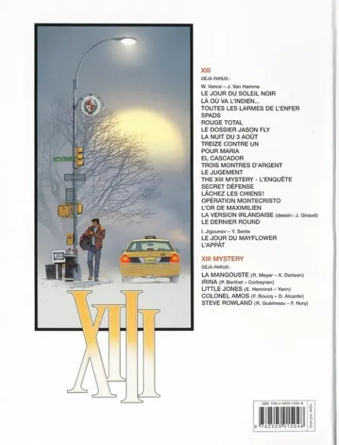 Verso de l'album XIII Tome 21 L'appât