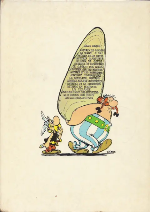 Verso de l'album Astérix Tome 14 Astérix en Hispanie