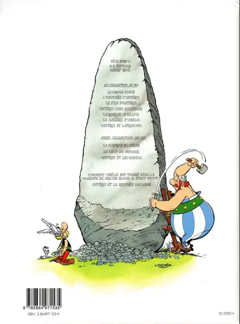 Verso de l'album Astérix Tome 32 Astérix et la rentrée gauloise