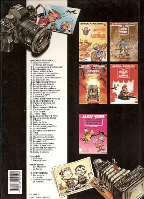 Verso de l'album Spirou et Fantasio Tome 18 QRN sur Bretzelburg