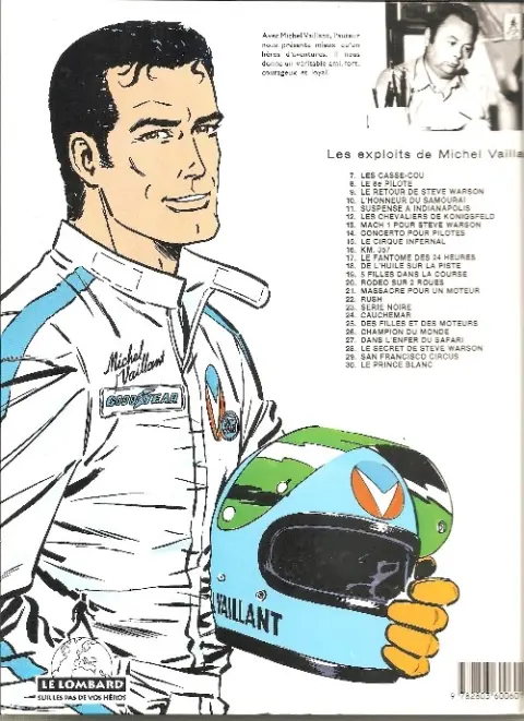 Verso de l'album Michel Vaillant Tome 17 Le fantôme des 24 heures