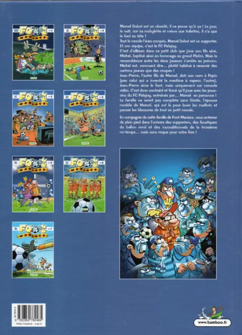 Verso de l'album Les Foot-maniacs Tome 5