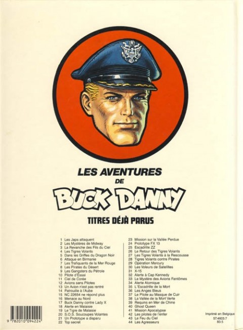 Verso de l'album Buck Danny Tome 41 Mission 'Apocalypse'