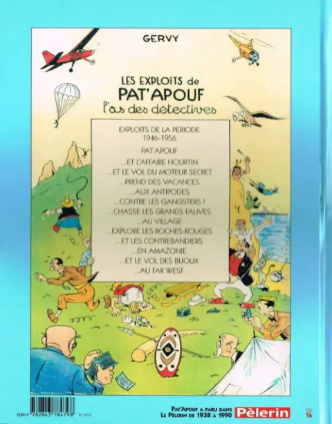 Verso de l'album Editions du Triomphe Tome 8 Pat'Apouf en Amazonie
